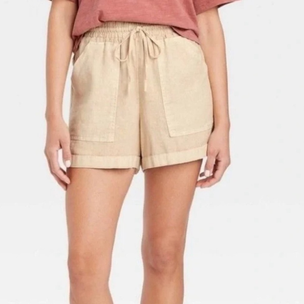 Universal Thread Mid-rise Tie‎ Waist Utility Shorts 2X NWT